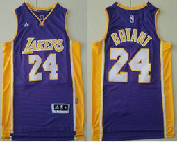 Adidas Los Angeles Lakers #24 Kobe Bryant Purple Game Authentic Stitched NBA Jersey
