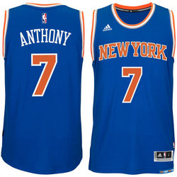 Nike New York Knicks #7 Carmelo Anthony Blue  jersey