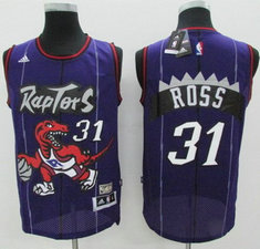 Adidas Toronto Raptors #31 Terrence Ross Purple Throwback Authentic Stitched NBA Jersey