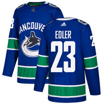 Adidas Vancouver Canucks #23 Alexander Edler Blue Authentic Stitched NHL Jerseys