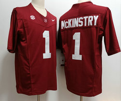 Alabama Crimson Tide #1 Kool-Aid Mckinstry Red 2023 F.U.S.E Authentic stitched Football jersey
