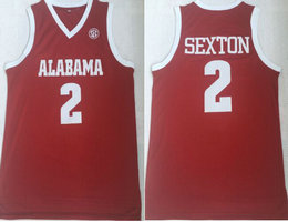 Alabama Crimson Tide #2 Collin Sexton Red Basketball Jersey