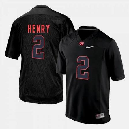 Alabama Crimson Tide #2 Jalen Hurts Black Authentic Stitched NCAA Jersey