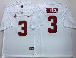 Alabama Crimson Tide #3 Calvin Ridley White Vapor Untouchable Authentic Stitched NCAA Jersey