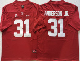 Alabama Crimson Tide #31 Will Anderson Jr Red Vapor Stitched NCAA Jersey