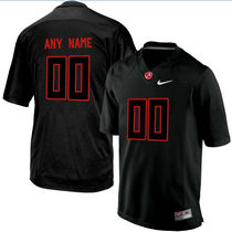 Alabama Crimson Tide Customized College Blackout Authentic Stitched NCAA Jersey