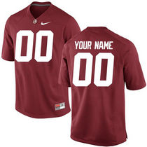Alabama Crimson Tide Customized College Football Red Limited Authentic Stitched NCAA Jersey