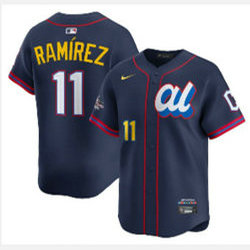 American League #11 Jose Ramirez Navy 2025 All-Star Jersey