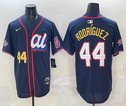 American League #44 Julio Rodriguez Navy 2025 All-Star Baseball Jersey