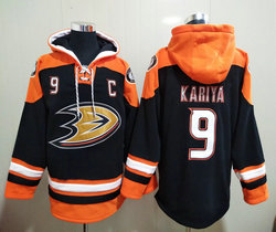 Anaheim Ducks #9 Paul Kariya NHL Stitched Pullover Hoodie