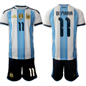 Argentina #11 Di Maria home 2026 World Cup Soccer jersey
