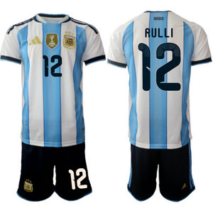 Argentina #12 Rulli home 2026 World Cup Soccer jersey