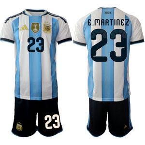 Argentina #23 E.Martinez home 2026 World Cup Soccer jersey