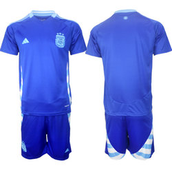 Argentina 2024-25 Blank Away Soccer Jersey