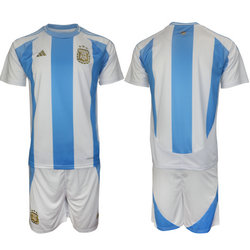 Argentina 2024-25 Blank Home Soccer Jersey