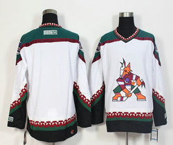 Arizona Coyotes #Blank White Throwback CCM Authentic Stitched NHL Jersey