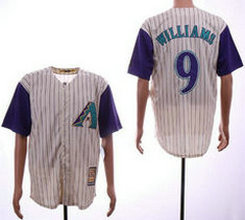 Arizona Diamondbacks #9 Matt Williams Cream Throwback Authentic Stitched MLB jersey