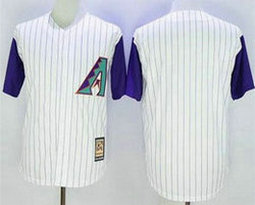 Arizona Diamondbacks Blank White Hall Of Fame Majestic Authentic Stitched MLB jersey