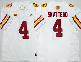 Arizona State Sun Devils #4 Cam Skattebo Special White Stitched Football Jersey