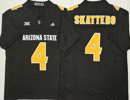 Arizona State Sun Devils #4 Cam Skattebo black Stitched Jersey