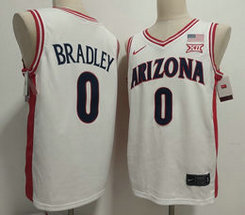 Arizona Wildcats #0 Jaden Bradley White College Basketball Jersey