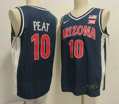 Arizona Wildcats #10 Koa Peat Navy Jersey