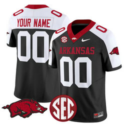 Arkansas Razorbacks Custom Black NCAA Stitched Jersey