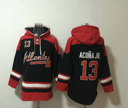 Atlanta Braves #13 Ronald Acuna Jr Stitched Hoodies