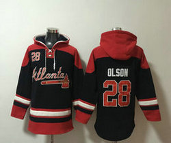 Atlanta Braves #28 Matt Olson Stitched Hoodies