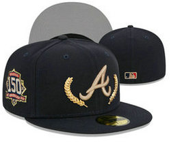 Atlanta Braves MLB Fitted hats YD 3