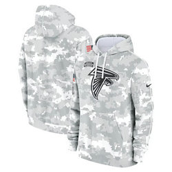 Atlanta Falcons 2024 Camo Salute To Service Pullove Hoodie
