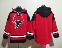 Atlanta Falcons Blank Red All Stitched Hooded Sweatshirt