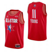 Atlanta Hawks #11 Trae Young Red 2020 All star Authentic Stitched NBA Jersey
