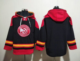 Atlanta Hawks Blank Black Stitched Hoodies