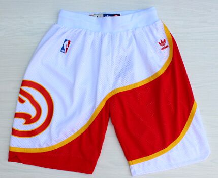 Atlanta Hawks throwback white shorts