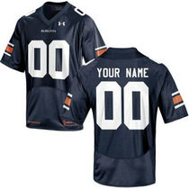 Auburn Tigers Customized Blue Authentic Stitched NCAA College Jersey