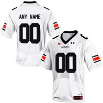 Auburn Tigers Customized White Authentic Stitched NCAA College Jersey