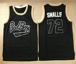 Badboy #72 Biggie Smalls Black Movie Basketball Jersey