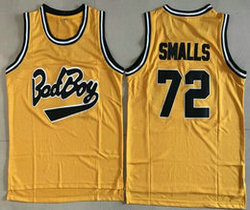 Badboy #72 Biggie Smalls Yellow Movie Basketball Jersey