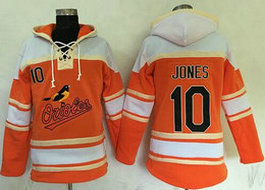 Baltimore Orioles #10 Adam Jones Orange Sawyer Hooded Sweatshirt Baseball Hoodie