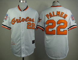 Baltimore Orioles #22 Jim Palmer 1970 Hall Of Fame White Throwback Authentic Stitched MLB Jersey