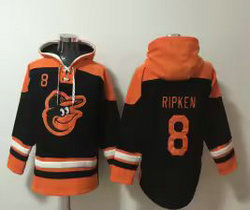 Baltimore Orioles #8 Cal Ripken Black MLB Hoodie