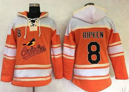 Baltimore Orioles #8 Cal Ripken MLB Hoodie Orange