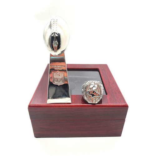 Baltimore Ravens 2012 NFL one ring + one trophy set