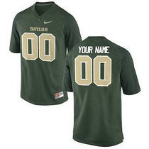 Baylor Bears Customized Green Authentic Stitched NCAA College Jersey