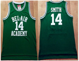 Bel-Air Academy #14 Will Smith Green College Basketball stitched Jersey