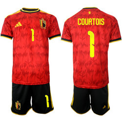 Belgium #1 Couatois Home 2026 World Cup Soccer jersey