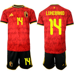 Belgium #14 Lukebakio Home 2026 World Cup Soccer jersey