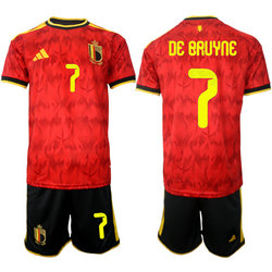 Belgium #7 DeBauyne Home 2026 World Cup Soccer jersey