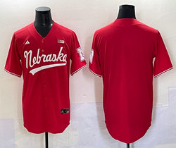 Blank Red Ncaa baseball jersey